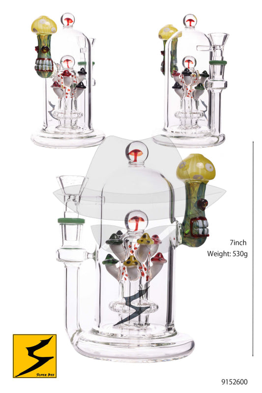 9152600 Mushroom Glass Water Pipe
