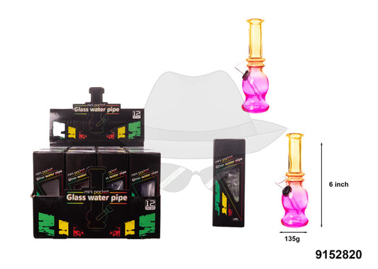 9152820 Mini Glass Water Pipe Display of 12