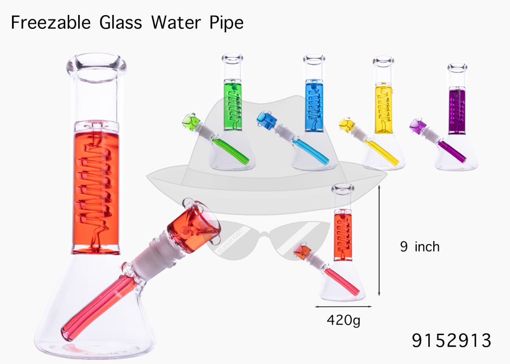 9152913 FREEZABLE GLASS WATER PIPE