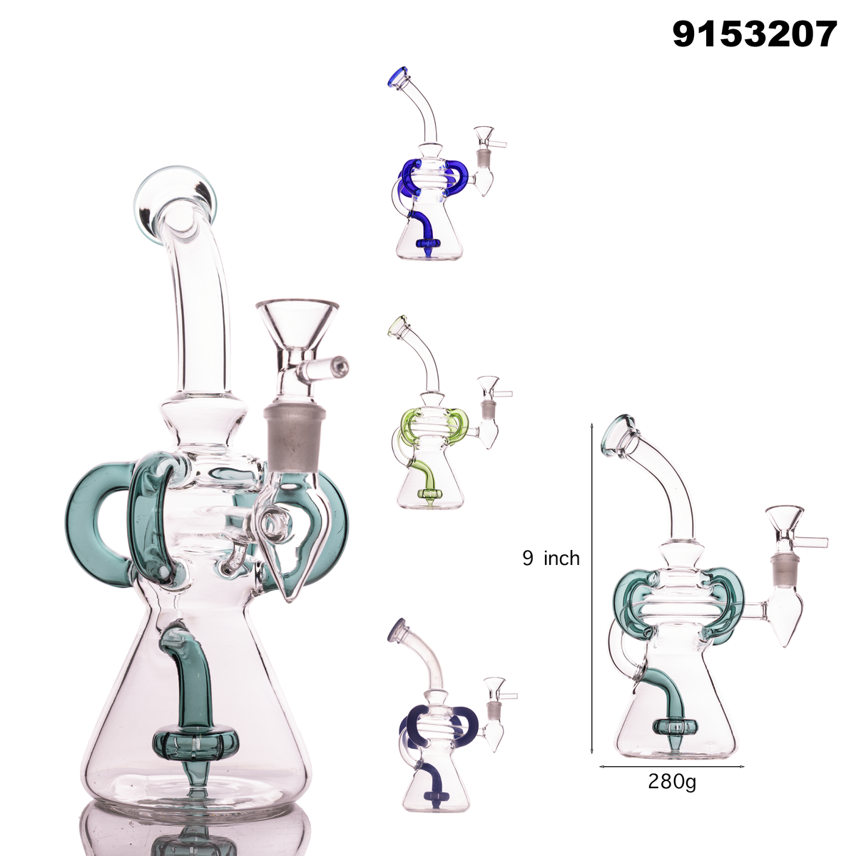 9153207 Glass Water Pipe