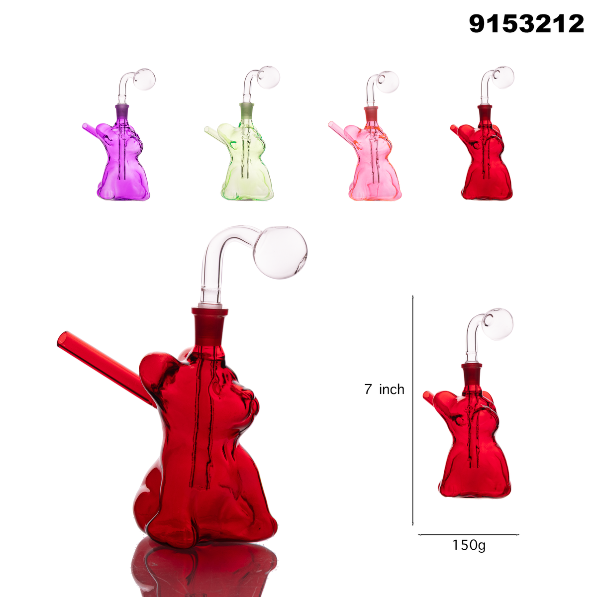 9153212 Glass OB Water Pipe