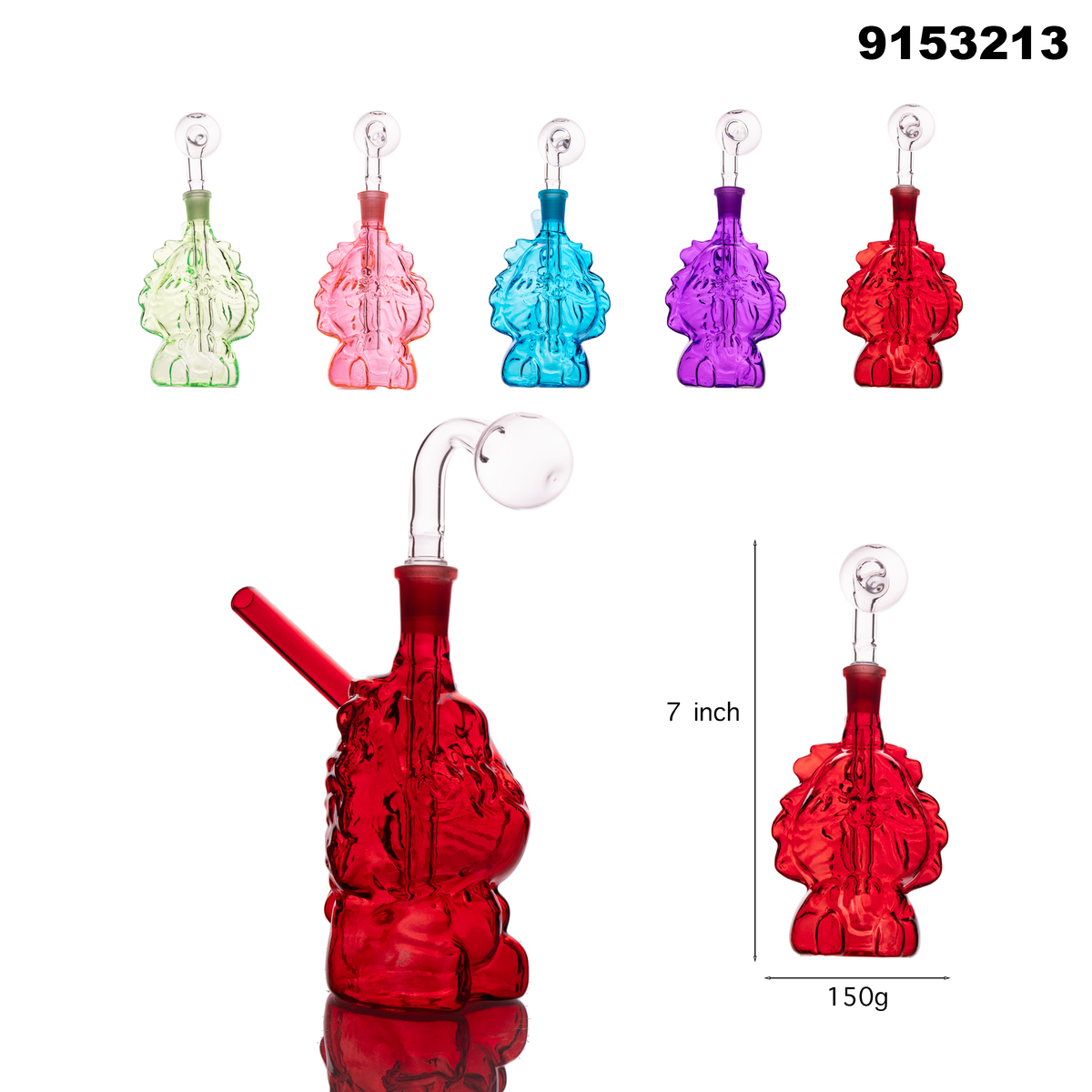 9153213 Glass OB Water Pipe