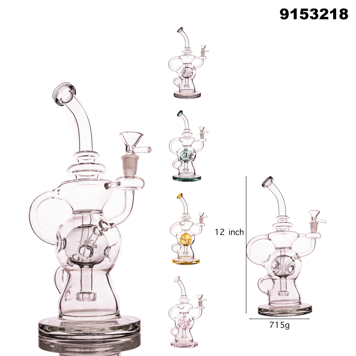 9153218 Glass Water Pipe