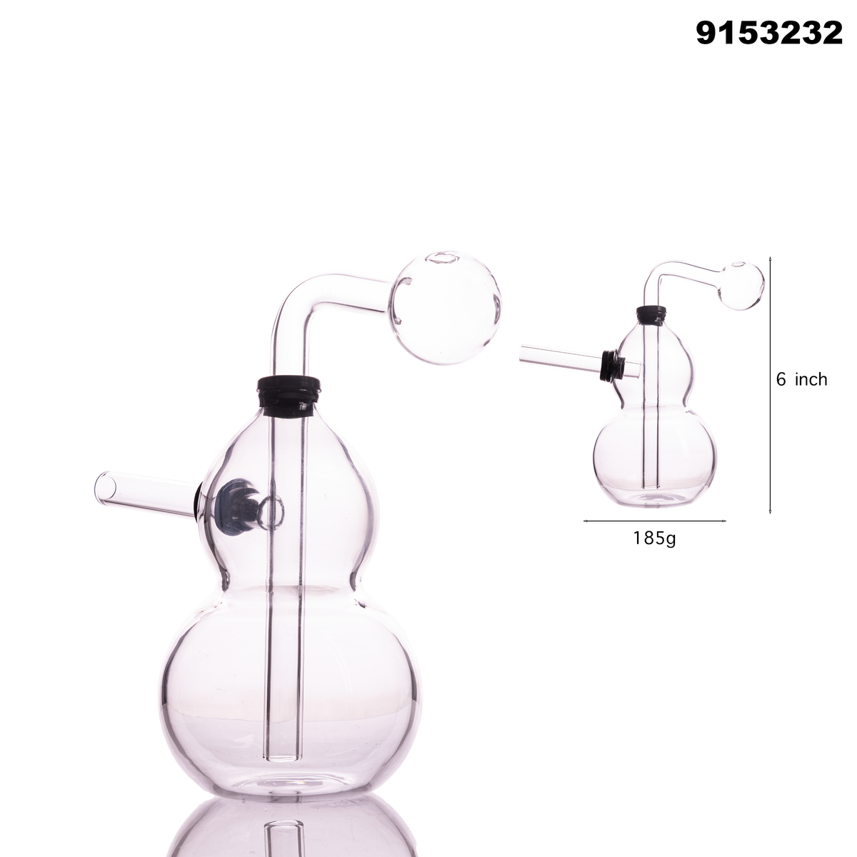 9153232 Glass OB Water Pipe