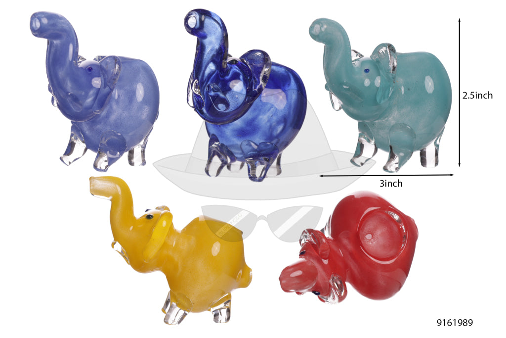 9161989 Mini Elephant Glass Pipe