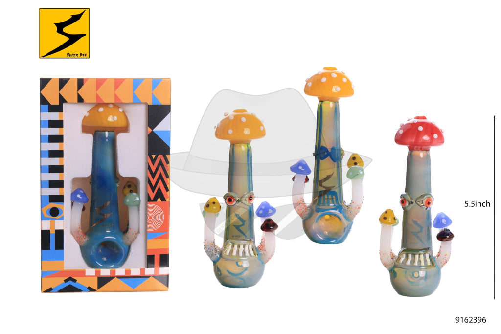 9162396 Mushroom Glass Hand Pipe