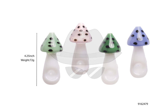 9162479 Mushroom Glass Hand Pipe