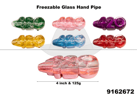 9162672 Freezable Glass Hand Pipe