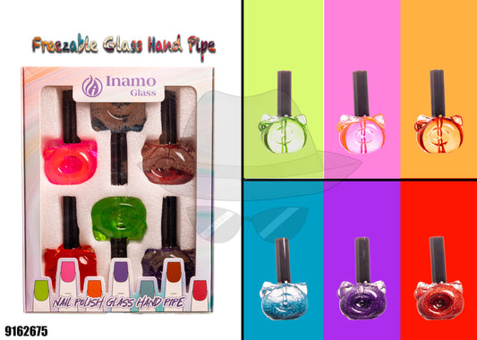 9162675 Freezable Glass Hand Pipe (DISPLAY OF 6)