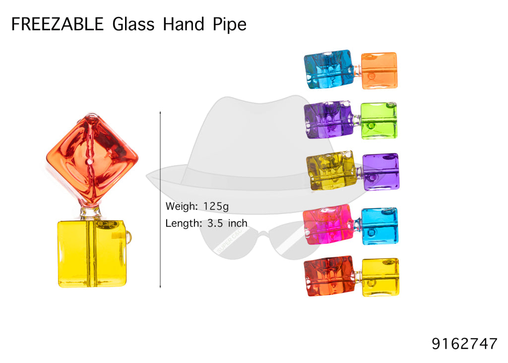 9162747 Freezable Glass Hand Pipe