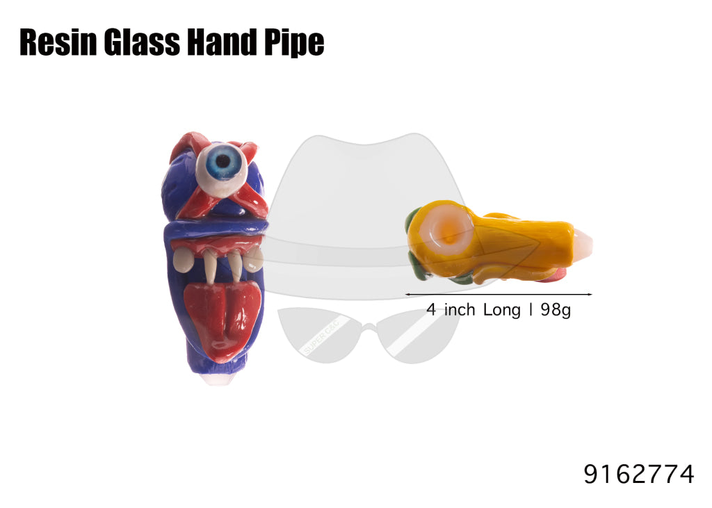 9162774 Resin Glass Hand Pipe