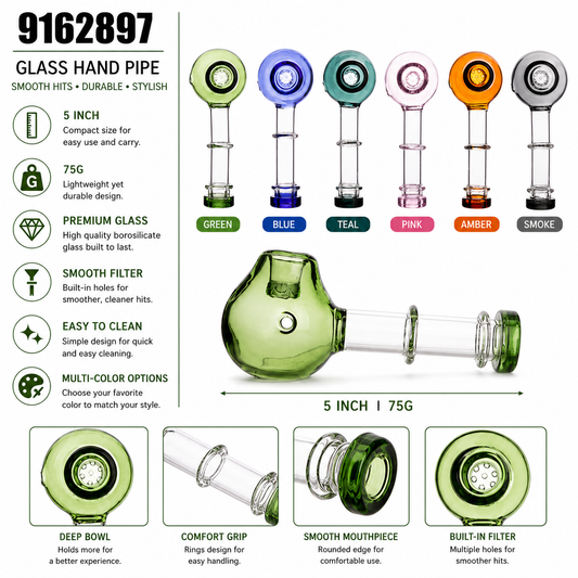 9162897 Glass Hand Pipe