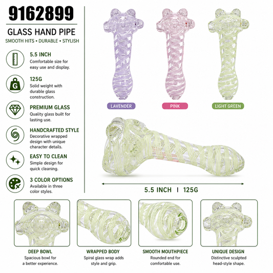 9162899 Glass Hand Pipe