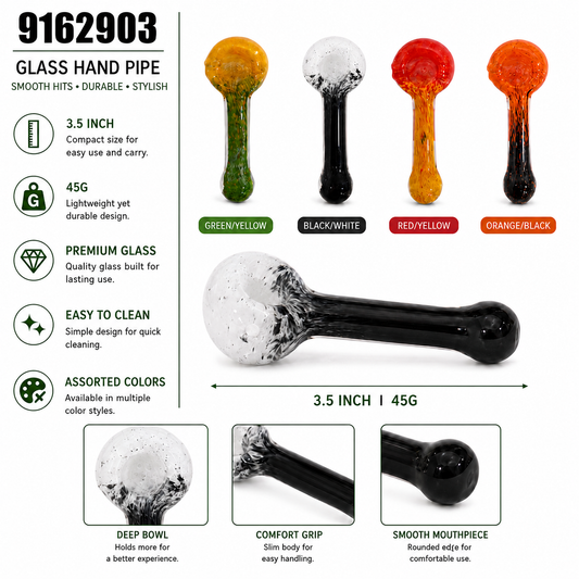 9162903 Glass Hand Pipe