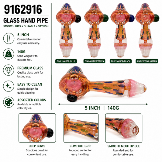9162916 Glass Hand Pipe