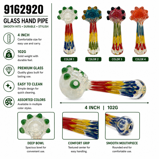 9162920 Glass Hand Pipe