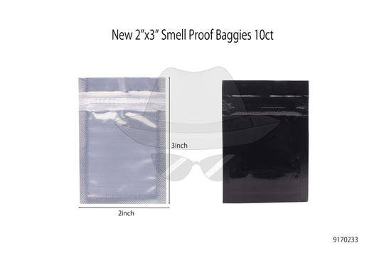 9170233 New 2"x3" Smell Proof Baggies-100ct