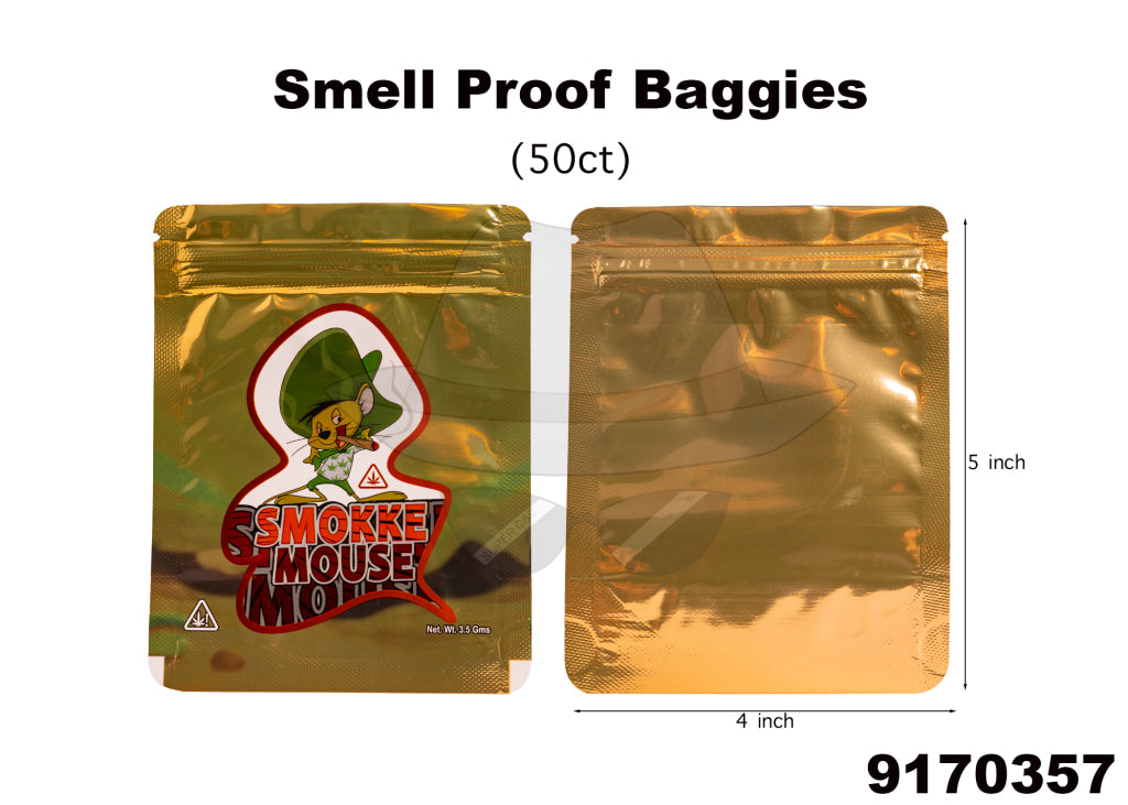 9170357 4"X5" Smell Proof Baggies 50ct