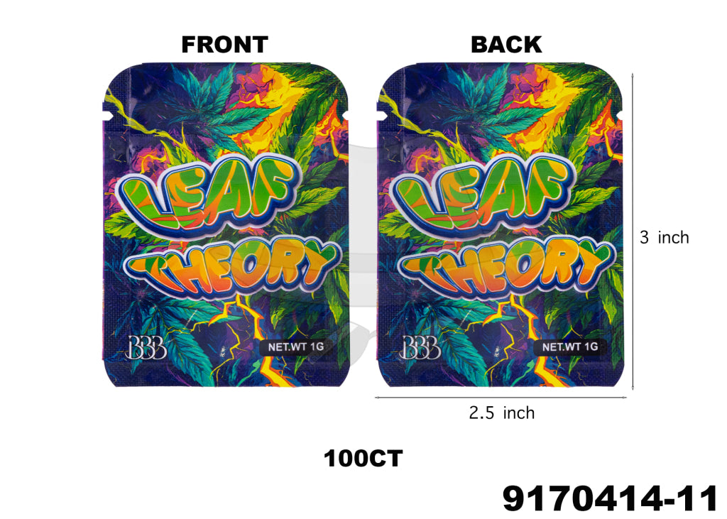9170414 3X2.5 Smell Proof Baggies -100ct