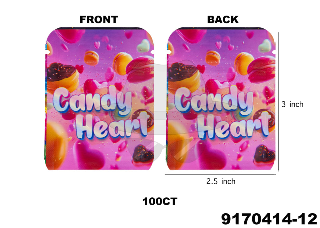 9170414 3X2.5 Smell Proof Baggies -100ct