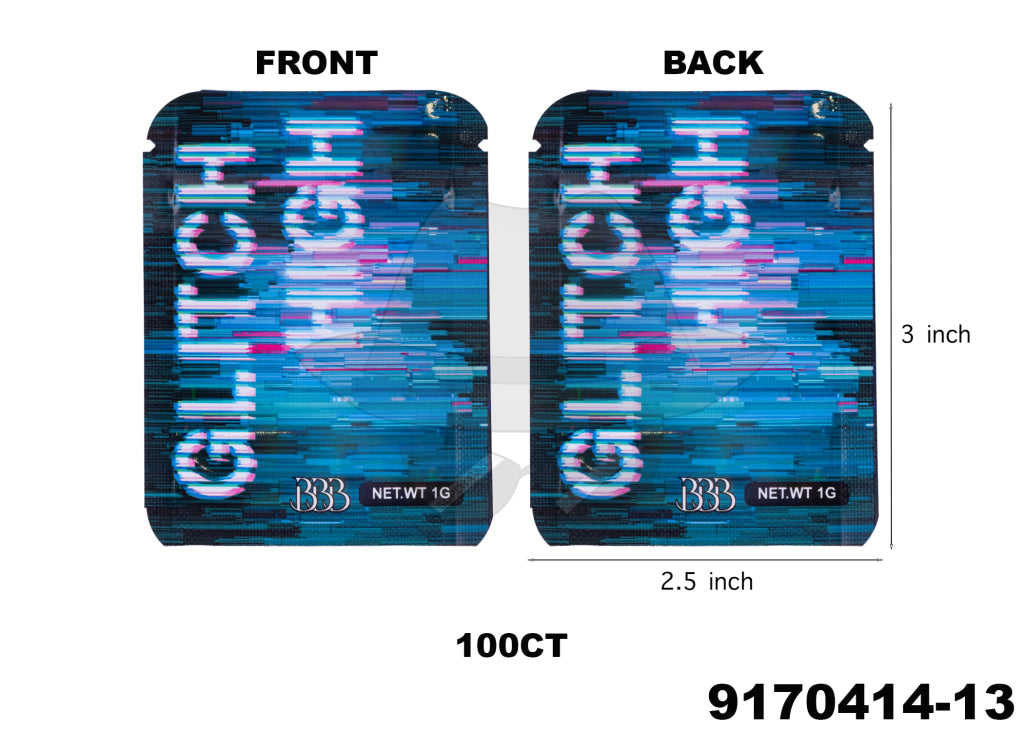 9170414 3X2.5 Smell Proof Baggies -100ct