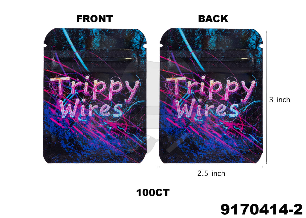 9170414 3X2.5 Smell Proof Baggies -100ct