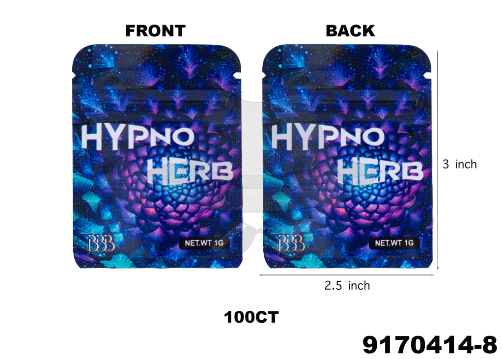 9170414 3X2.5 Smell Proof Baggies -100ct