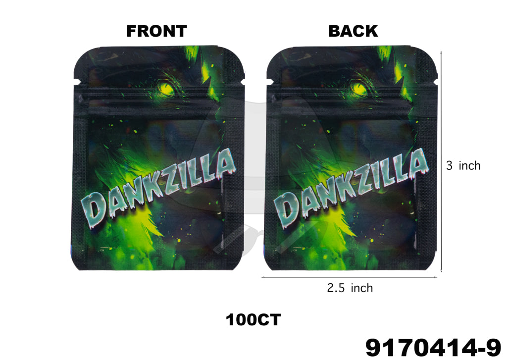 9170414 3X2.5 Smell Proof Baggies -100ct
