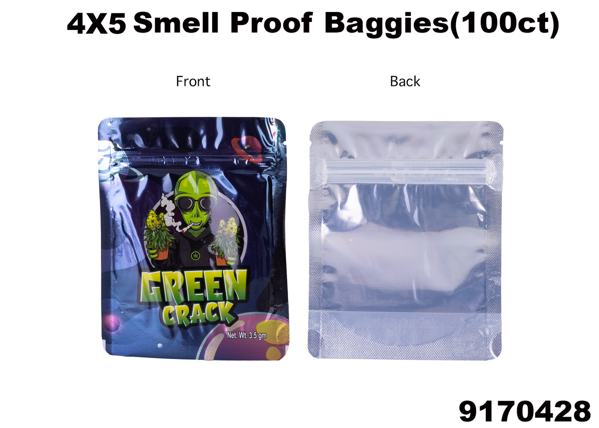 9170428 4X5 Smell Proof Baggies -100ct