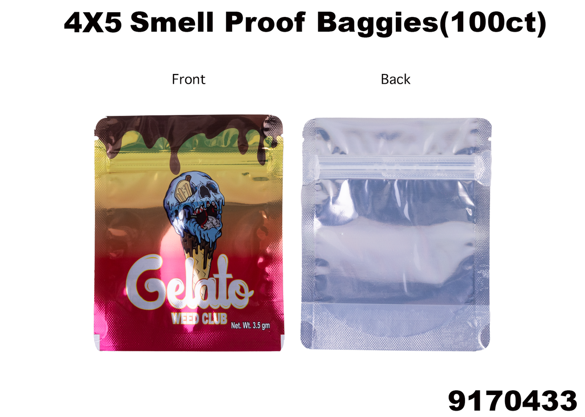 9170433 4X5 Smell Proof Baggies -100ct