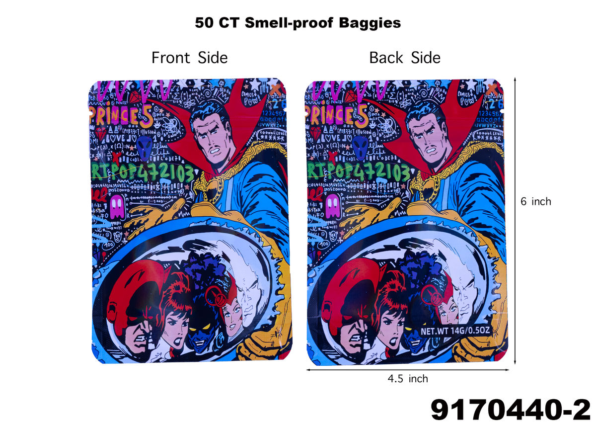9170440 4.5X6 Smell Proof Baggies -50ct