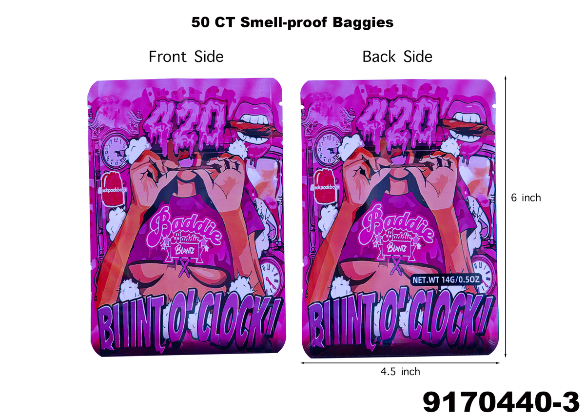 9170440 4.5X6 Smell Proof Baggies -50ct