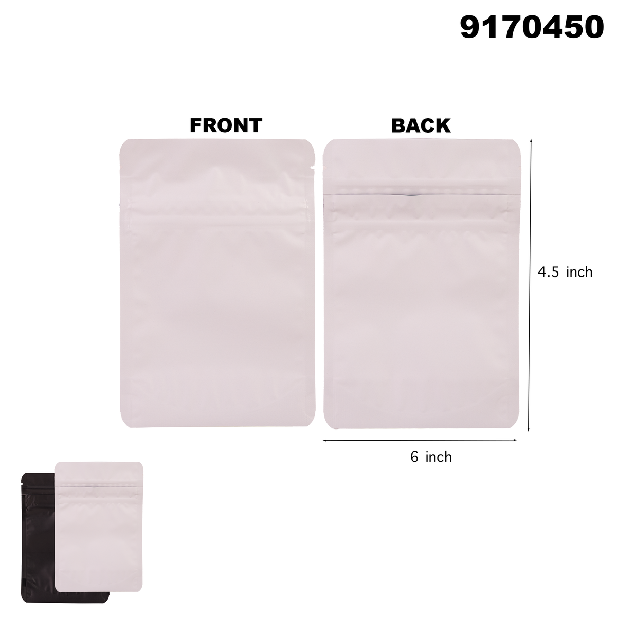 9170450 4.5X6 Smell Proof Baggies -100ct