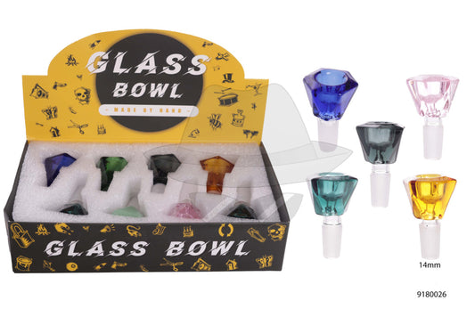 9180026 14mm Male Glass Bowl-8ct