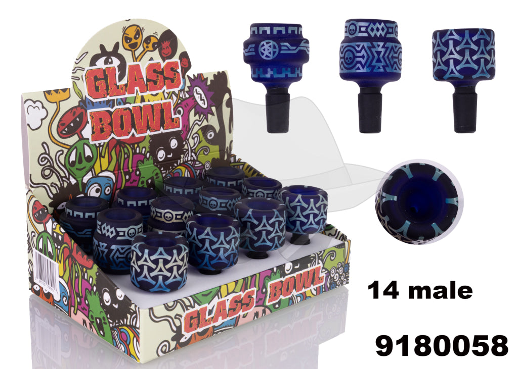9180058 14 male GOG BOWL Display of 12Ct