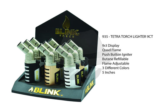 935 - TETRA TORCH LIGHTER 9CT