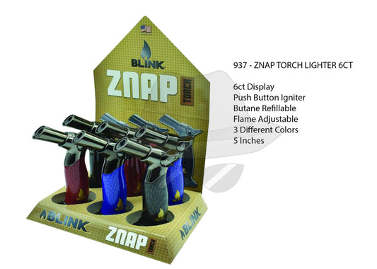 937 - ZNAP TORCH LIGHTER 6CT