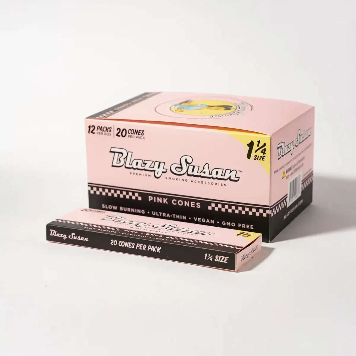 Blazy Susan Pink Pre Rolled Cones 20ct Full Box
