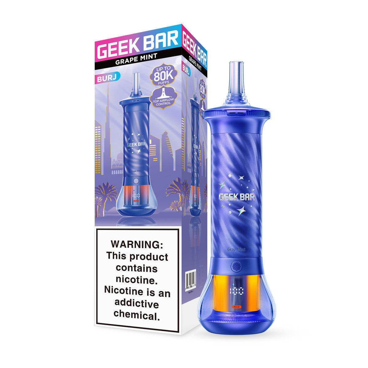 Geek Bar BURJ 80K DTL Disposable (0.5%, 80000 Puffs) - Pack of 5 - image 4