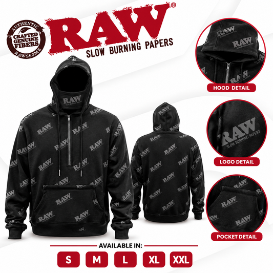 RAW RAWlers Hoodie (Black n Black)