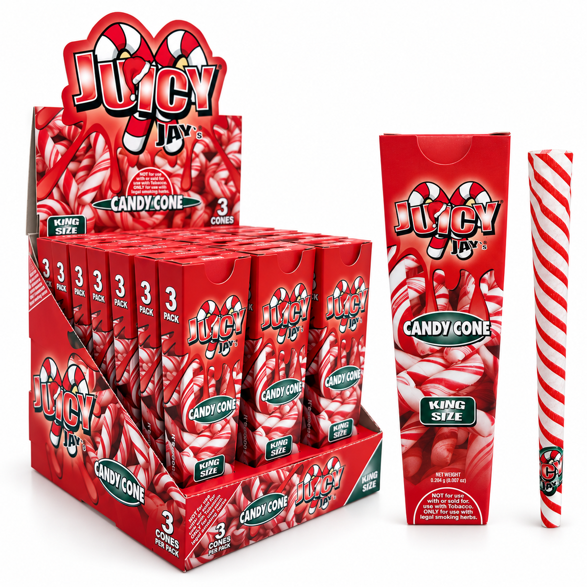 Juicy Jay's Candy Cone - 24pks