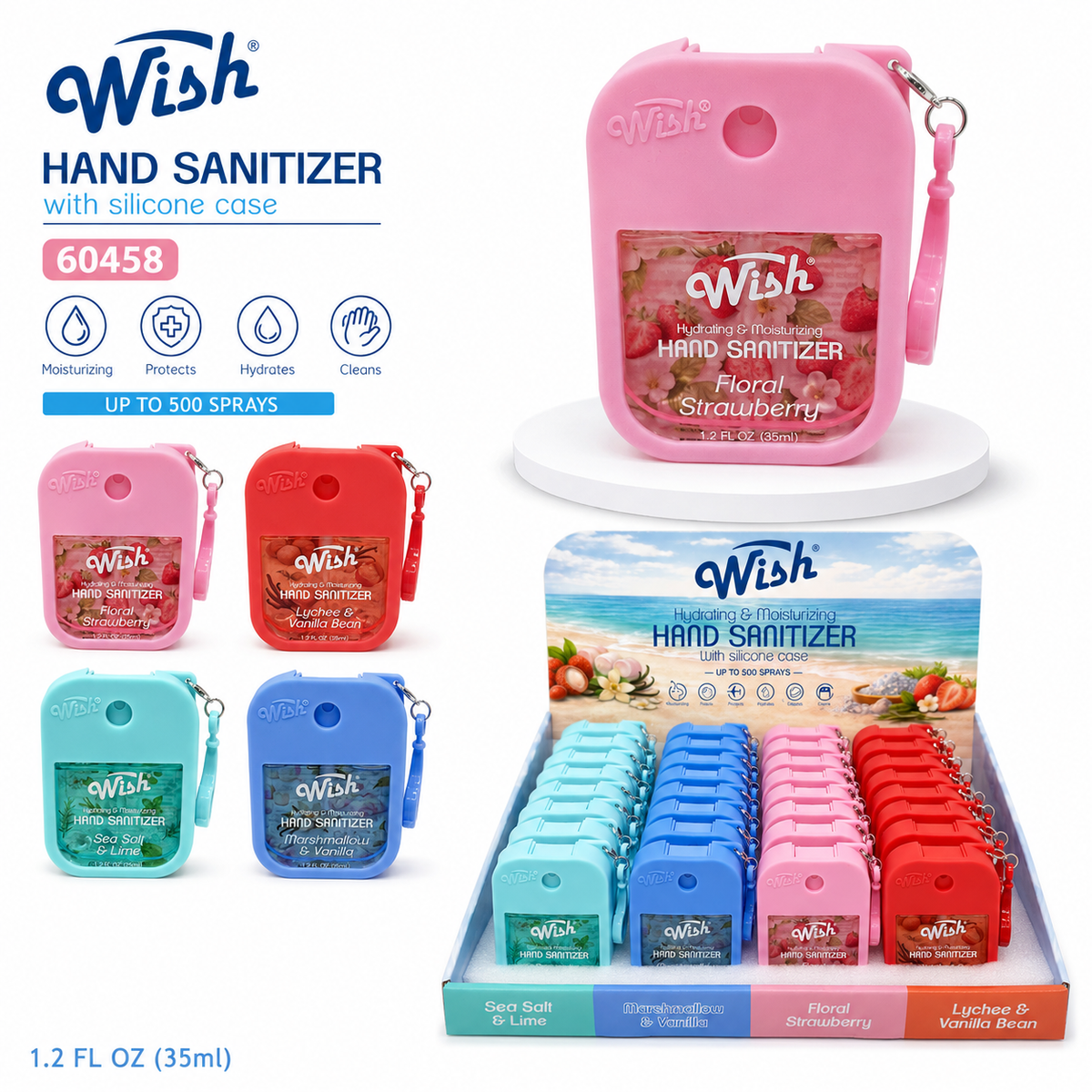WISH Hydrating & Moisturizing Hand Sanitizer 1.2 oz