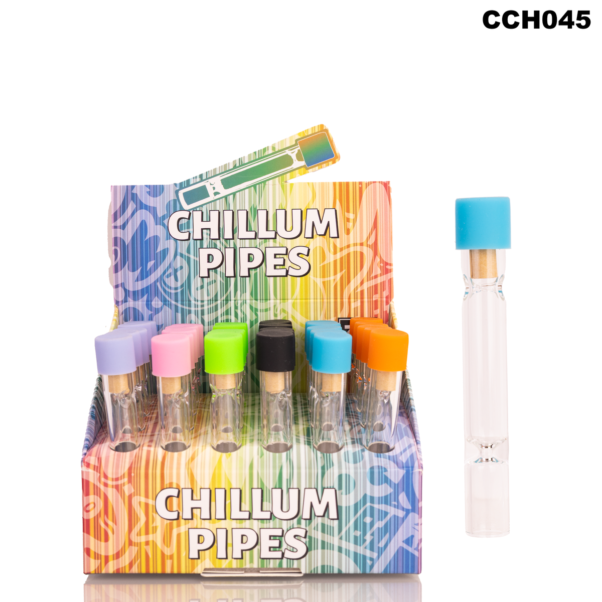H045 Glass Chillium Display - 30ct