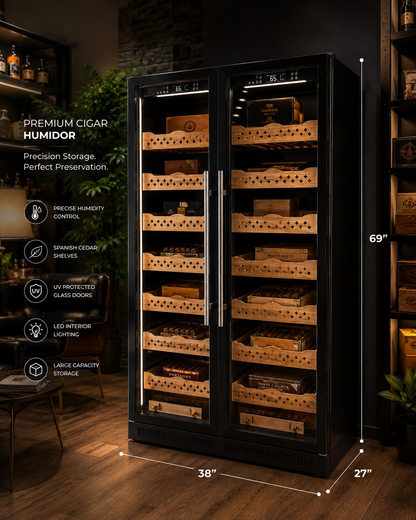 Cigar Humidor Cabinet LED Light