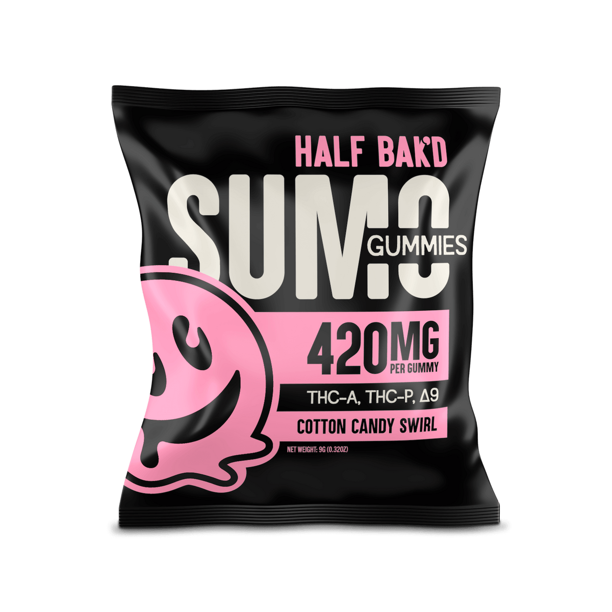 Cotton Candy Swirl - Sumo Gummies - HALF BAK'D
