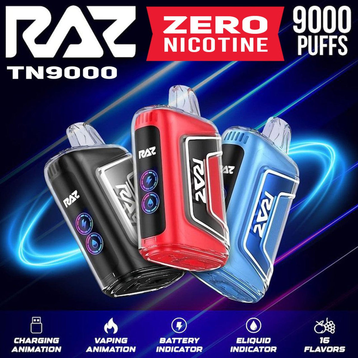 RAZ TN9000 Disposable Vape (5%, 9000 Puffs) - TBS Supply Co