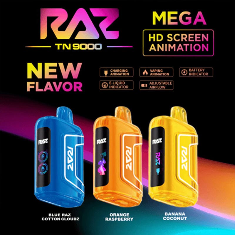 RAZ TN9000 Disposable Vape (5%, 9000 Puffs) - TBS Supply Co