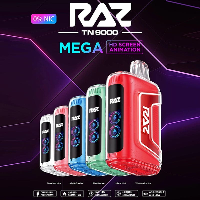 RAZ TN9000 Disposable Vape (5%, 9000 Puffs) - TBS Supply Co