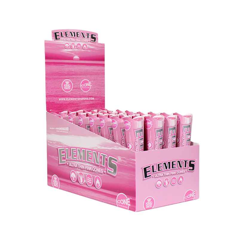 Elements Pink King Size Cones 32ct