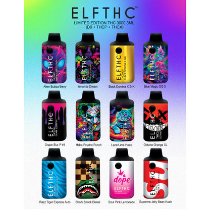 ELF THC LIMITED EDITION DISPOSABLE 3G (5 Count Display Box)